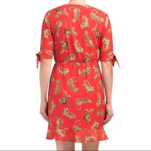 Hutch Anthropologie Leopard Cora Faux Wrap Dress - Picture 3 of 8